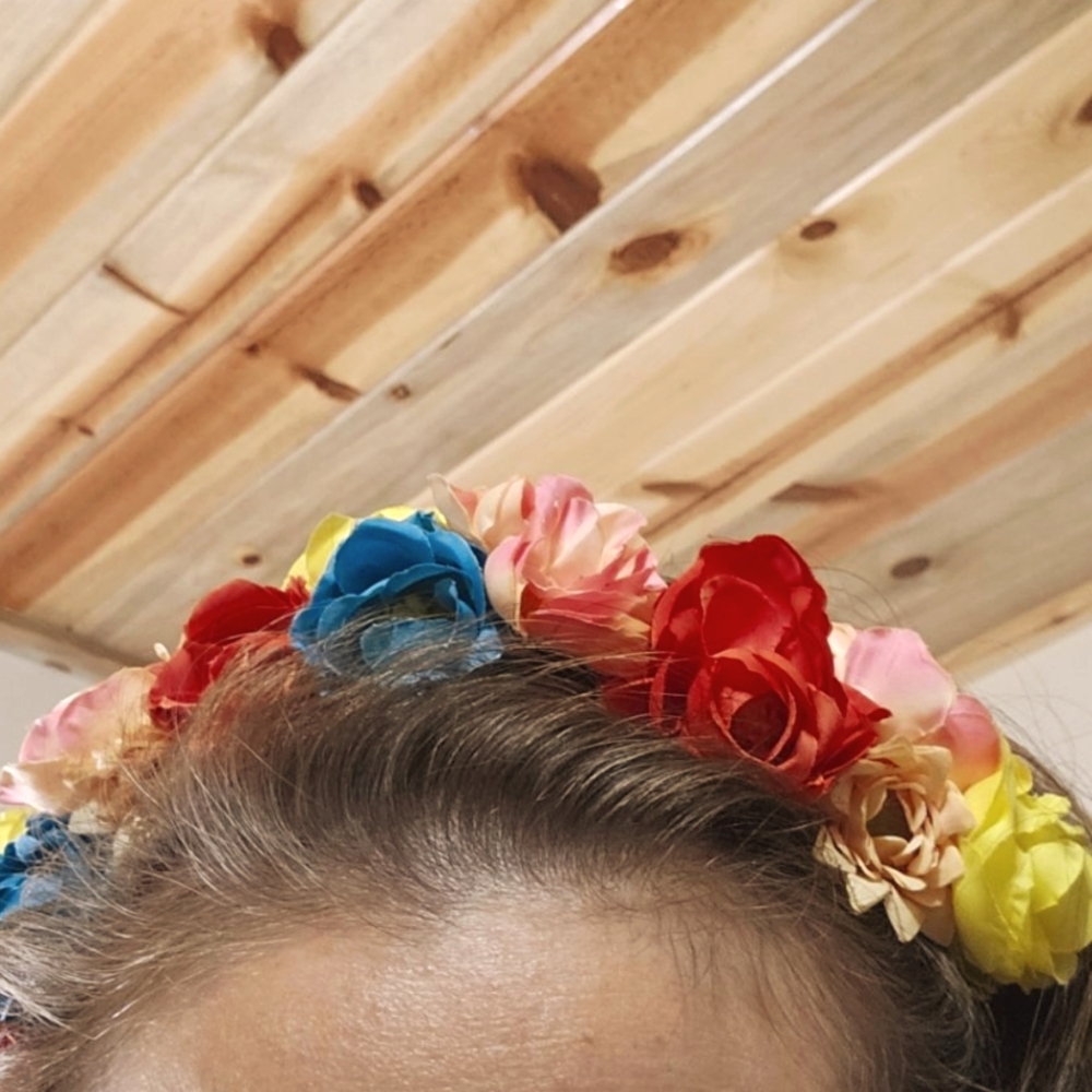 Flower Crown Elastic Headband